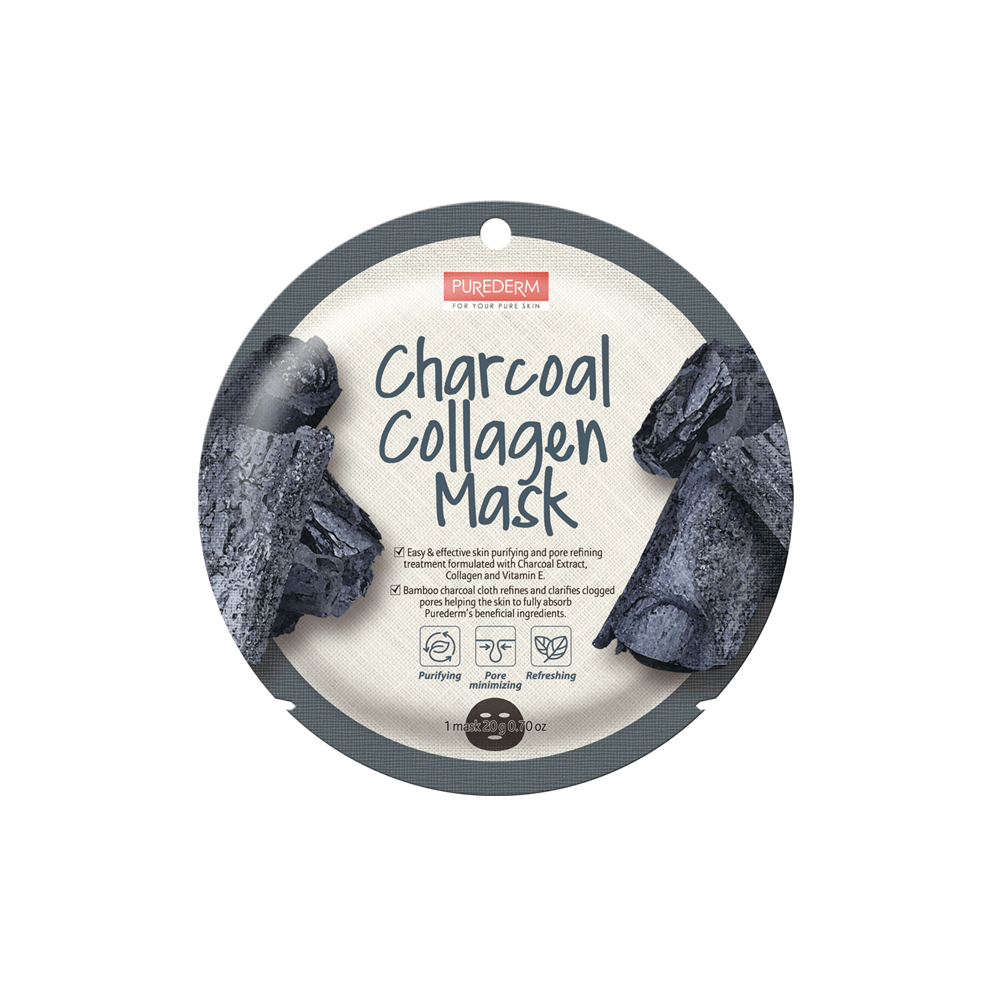 Mascarilla colágeno de carbón purificante – Charcoal collagen mask
