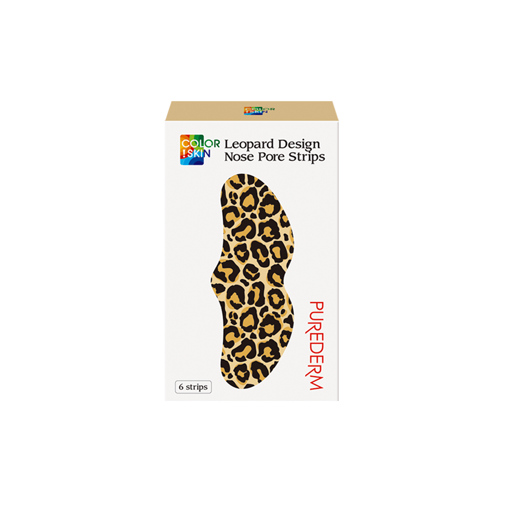 Banditas puntos negros y espinillas con diseño – Leopard design nose pore strips